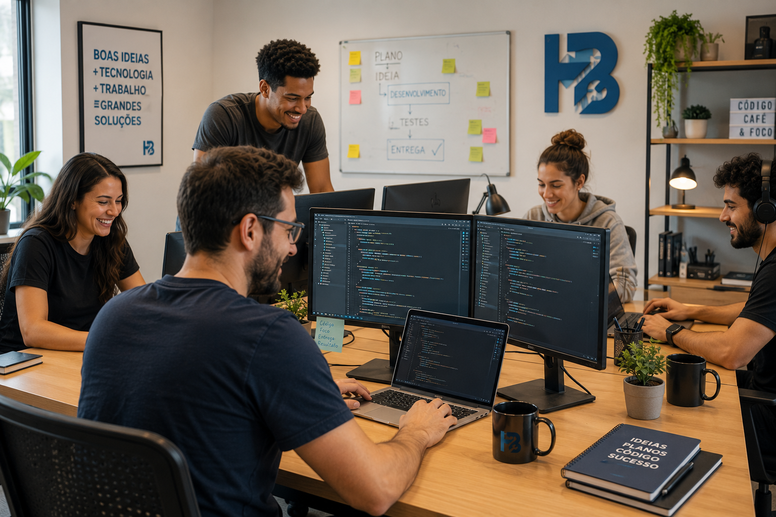 Boas ideias, tecnologia e trabalho geram grandes solucoes